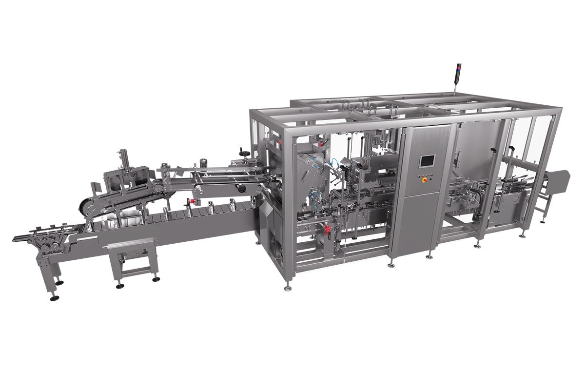 The render of our HC-200 cartoning machine.