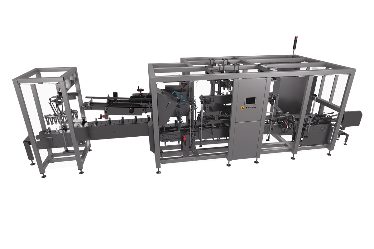 The render of our HC-120 cartoning machine.